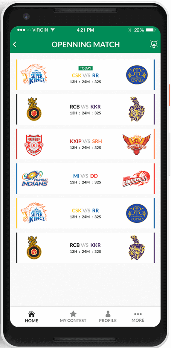 build fantasy app like dream11