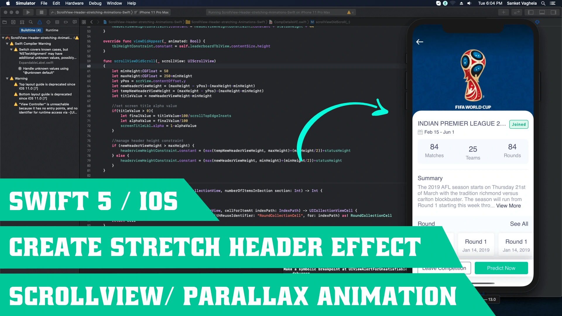 Create Parallax Header Effect Using UIScrollView - Artoon