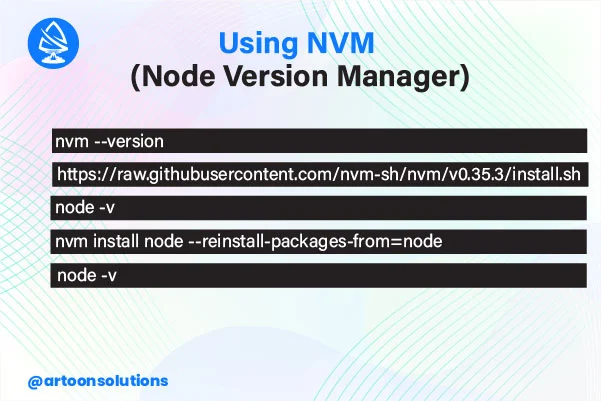 Using NVM (Node Version Manager)