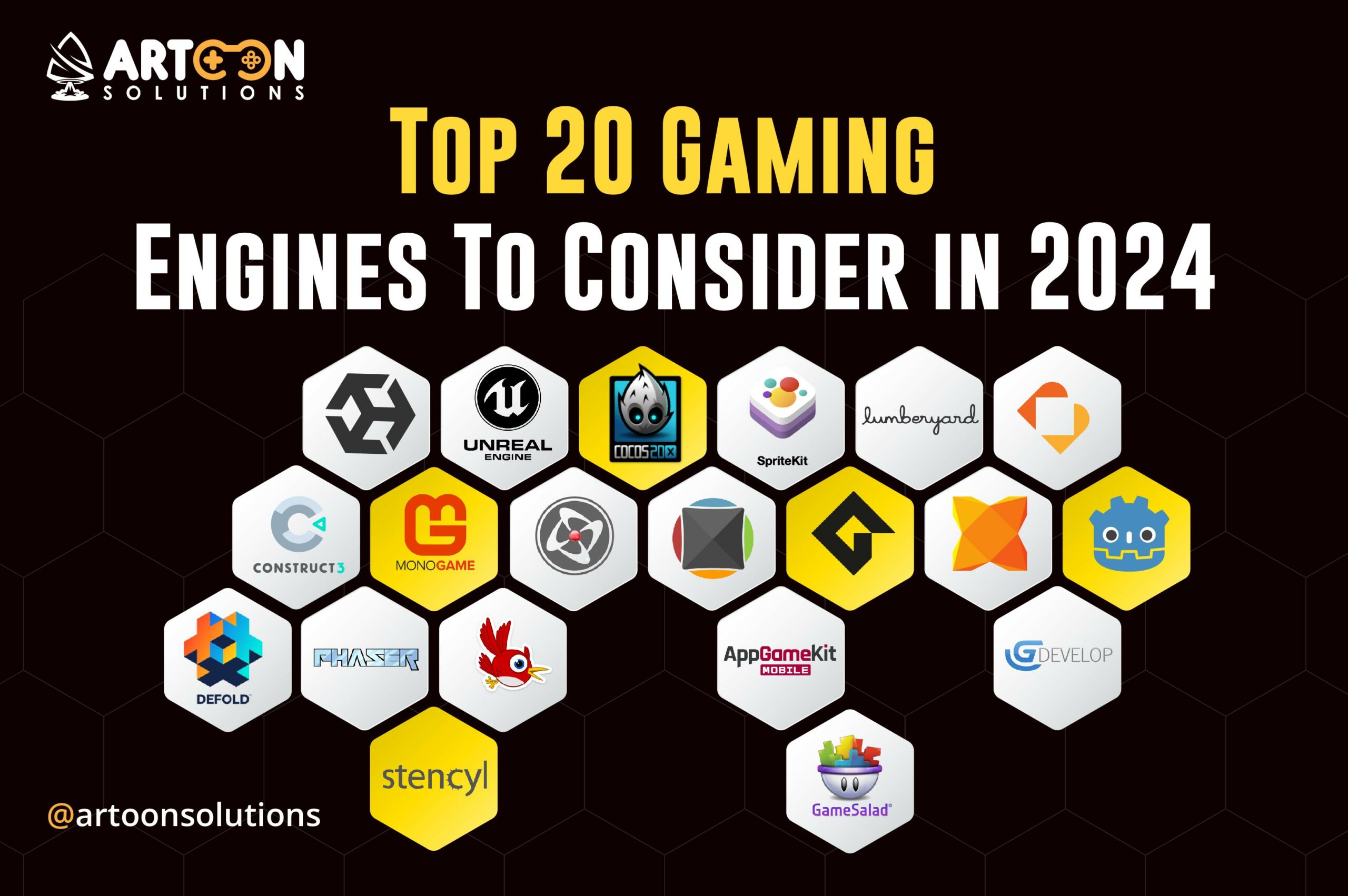 Top 20 Gaming Engines To Consider in 2024