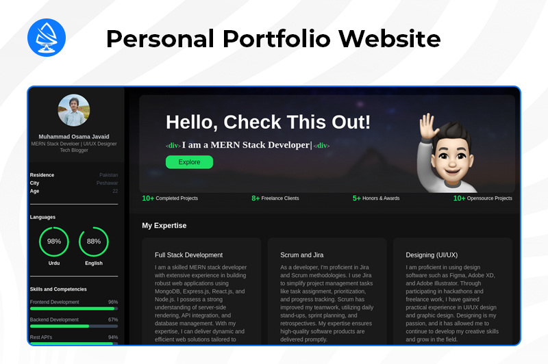 Personal Portfolio Website - Next.js Example Projects